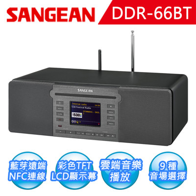 【SANGEAN】數位多功能音響 (DDR-66BT) (9.2折)
