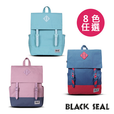 BLACK SEAL 聯名8848系列-撞色拼接雙皮帶釦Lash Tab後背包-BS81732 (4.2折)