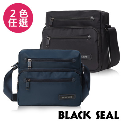BLACK SEAL 經典休旅系列 多隔層收納休閒橫式斜背/側背包-BS8493 (5.6折)