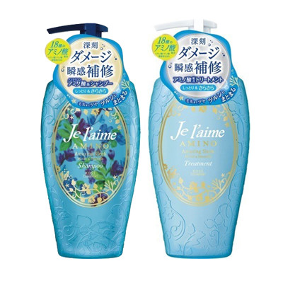 日本高絲KOSE Je laime胺基酸洗髮精/潤髮乳 -(水藍色)清爽柔順 500ml (6折)