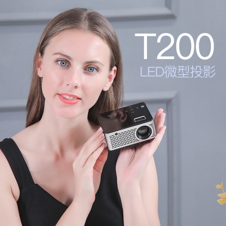 LILENG T200 超微型觸控式高解析投影機輕巧式 LED投影機