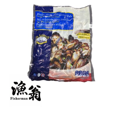 嘉義漁翁|冷凍全殼熟淡菜 (6.8折)