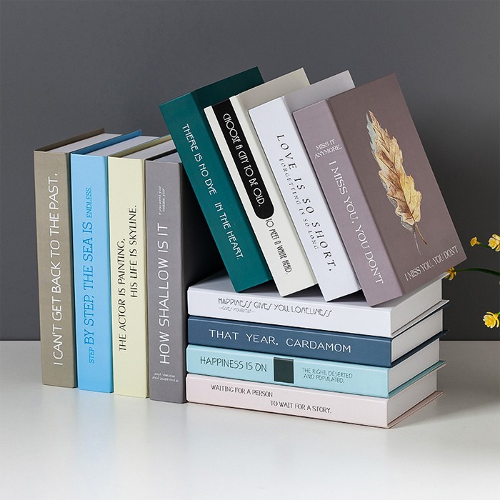 假書簡約現代假書北歐裝飾仿真書道具書書房裝飾書擺設創意網咖擺件書平價屋 12本不重復 松果購物 買不完的生活好物