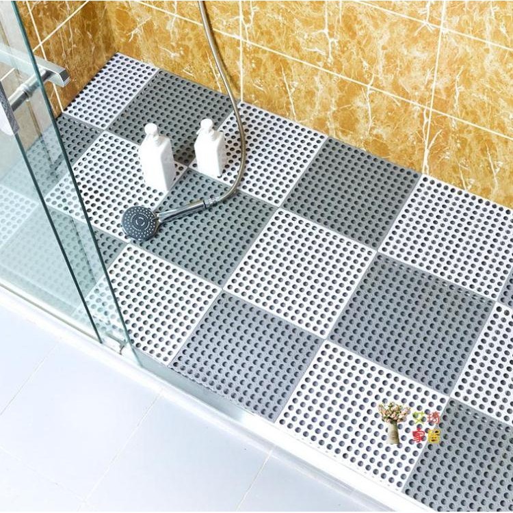 防滑墊 浴室防滑墊淋浴房家用洗澡間衛生間地墊墊子廁所拼接隔水防水鏤空t 10色平價屋 松果購物