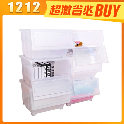 HOUSE-雅典娜下掀式整理收納箱 39L(六入)【005048-01】 (3.9折)
