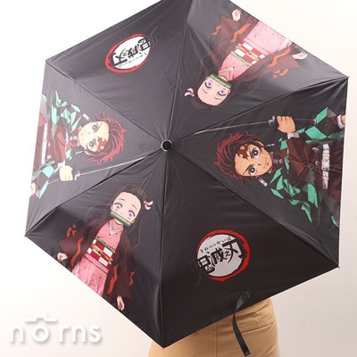 鬼滅之刃三折傘- Norns 正版授權 摺疊傘 雨傘 銀膠布 遮陽傘 (10折)