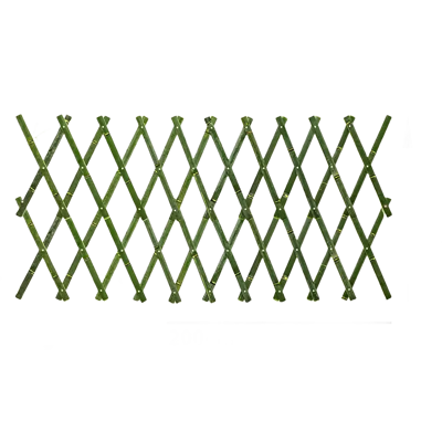 竹籬笆柵欄花園伸縮圍欄 戶外庭院子小菜園竹子 圍墻護欄爬藤支架網 優質青竹柵欄高100*200cm (9.7折)