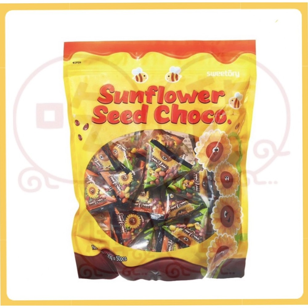 吃貨驛站 附發票 Sweetory 繽紛葵花籽巧克力豆公克50包巧克力 繽紛葵花籽 松果購物 買不完的生活好物 Line購物