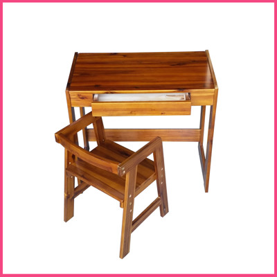 洋槐木儿童成长书桌椅