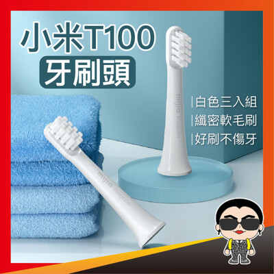 小米T100牙刷頭3入組 電動牙刷頭 T100牙刷頭 軟毛牙刷頭 替換刷頭 刷頭 牙刷頭 歐文購物 (8.7折)