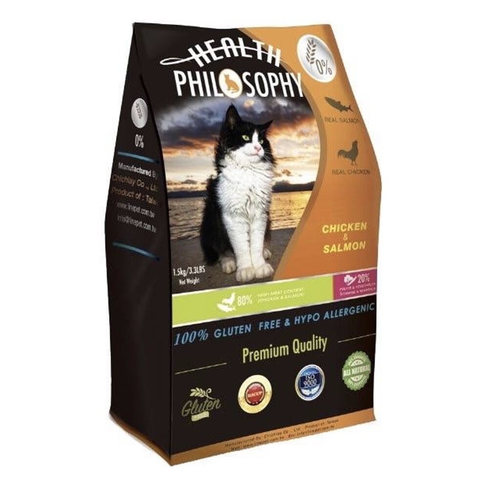 送貓砂 菲爾比philosophy 無穀貓糧雞肉 鮭魚5kg 請選宅配 松果購物