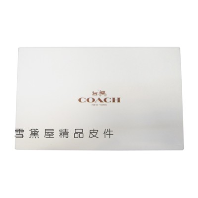 ~雪黛屋~COACH 長夾盒國際正版長型皮夾小型包小手拿包紙盒進口厚紙材質可摺疊收納展開為盒-長夾盒 (10折)