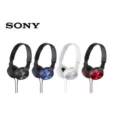 東京快遞耳機館 SONY MDR-ZX310 耳罩式耳機 輕巧摺疊設計 方便收納攜帶 (10折)