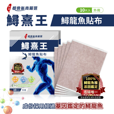 都會新貴嚴選 鱘熹王專用貼布 / 鱘龍魚主成份 (10片/盒) (3.3折)