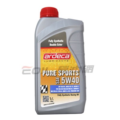 易油網ardeca 5w40 pure sport 5w-40 全合成 雙酯類機油 (10折)
