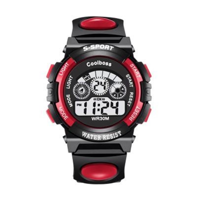 炫彩儿童防水led(7色可调)夜光电子表.手表