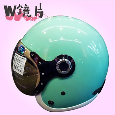【KK W飛行鏡片騎士帽】復古安全帽│彩色邊條│馬卡龍系列│內襯全可拆│鎖螺絲鏡片│可換泡泡鏡片 (6.3折)