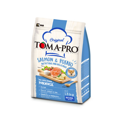 【TOMA-PRO 優格】成幼犬敏感膚質鮭魚馬鈴薯飼料 / 乾糧-1.5公斤(1.5kg) (7.6折)