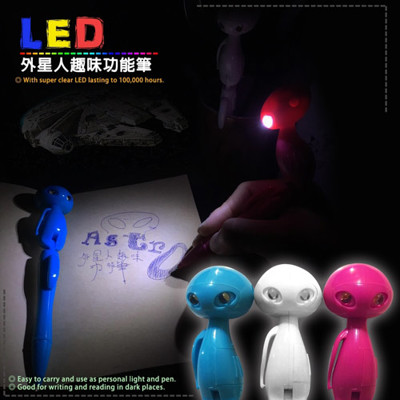 Double LED 外星人趣味功能筆 (附電池) (7.8折)
