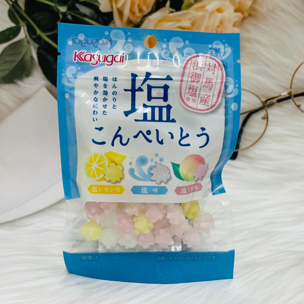 潼漾小舖 日本kasugai 春日井金平糖星星糖綜合鹽味金平糖35g 使用對馬產浜御鹽 松果購物