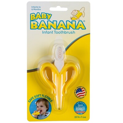 Baby Banana - 心型香蕉牙刷(固齒器) (5.7折)