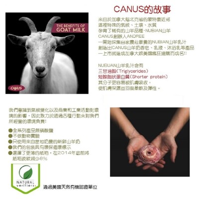 【加拿大CANUS】新鮮山羊奶滋潤身體乳-薰衣草350ml (8.2折)