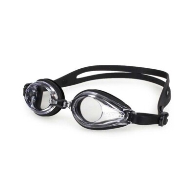 (B7) SPEEDO 運動泳鏡 日本製 平光泳鏡 防霧 抗紫外線 SD8120048913 黑透明 (9.6折)