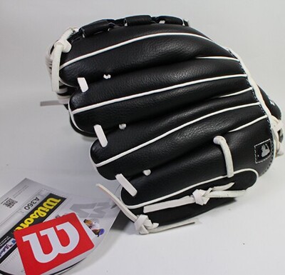 WILSON A360 10吋手套 少年手套 左手戴 右投 黑 V字密封型 WTA03RB1710 (8.4折)