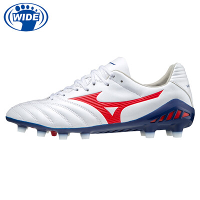 MIZUNO 寬楦成人足球釘鞋 MONARCIDA NEOII PRO 白紅藍 P1GA210262 (10折)
