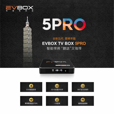易播智慧電視盒 EVBOX 5PRO 加碼送大禮包 (8.2折)