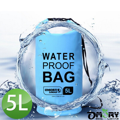 omory圓筒超輕量單肩防水袋/漂流袋5l(5色)