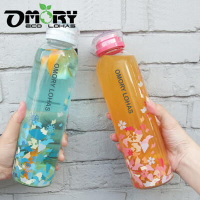 omory經典獨家設計玻璃隨手瓶550ml(附套) 任選