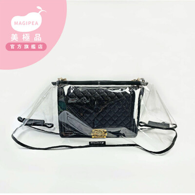 美極品【包包雨衣L號】精品防水套 背包防雨 防水套 香奈兒 CHANEL LV Gucci 保護套 (4.4折)