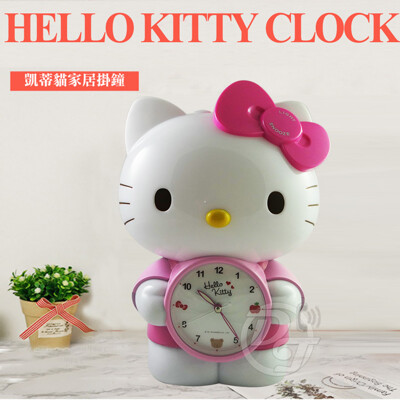 Hello Kitty 立體公仔靜音貪睡鬧鐘/貓頭小夜燈 JM-F499KT (7.7折)