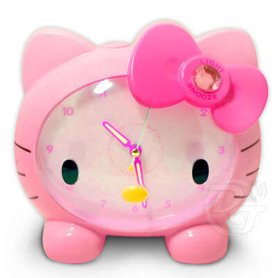 Hello Kitty臉蛋造型音樂貪睡鬧鐘 JM-E890-KT (9折)