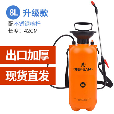 消毒噴壺澆花園藝氣壓式噴霧器大容量噴霧瓶高壓農用噴水壺澆水壺(不銹鋼噴杆-加厚8L防疫款 ) (6.5折)