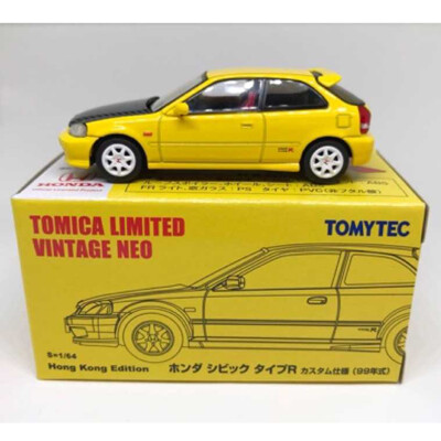 TOMICA 多美小汽車 Limited 港版 本田 EK9 CIVIC Type R 99年款 黃 (8.3折)