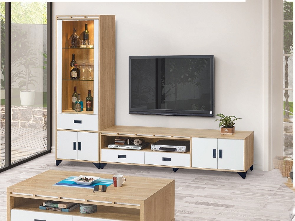 Muna 摩斯8尺l櫃 展示櫃 6尺電視櫃 生活市集