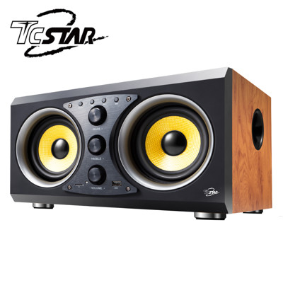 T.C.STAR 多功能藍牙/USB木箱喇叭/木紋 TCS3100WD (6.6折)