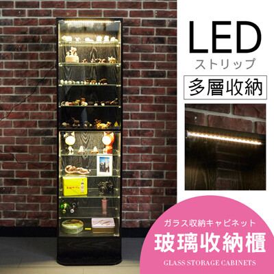 台灣製LED燈180CM模型公仔展示櫃 收納櫃 公仔櫃 櫃子 玄關櫃 BO019