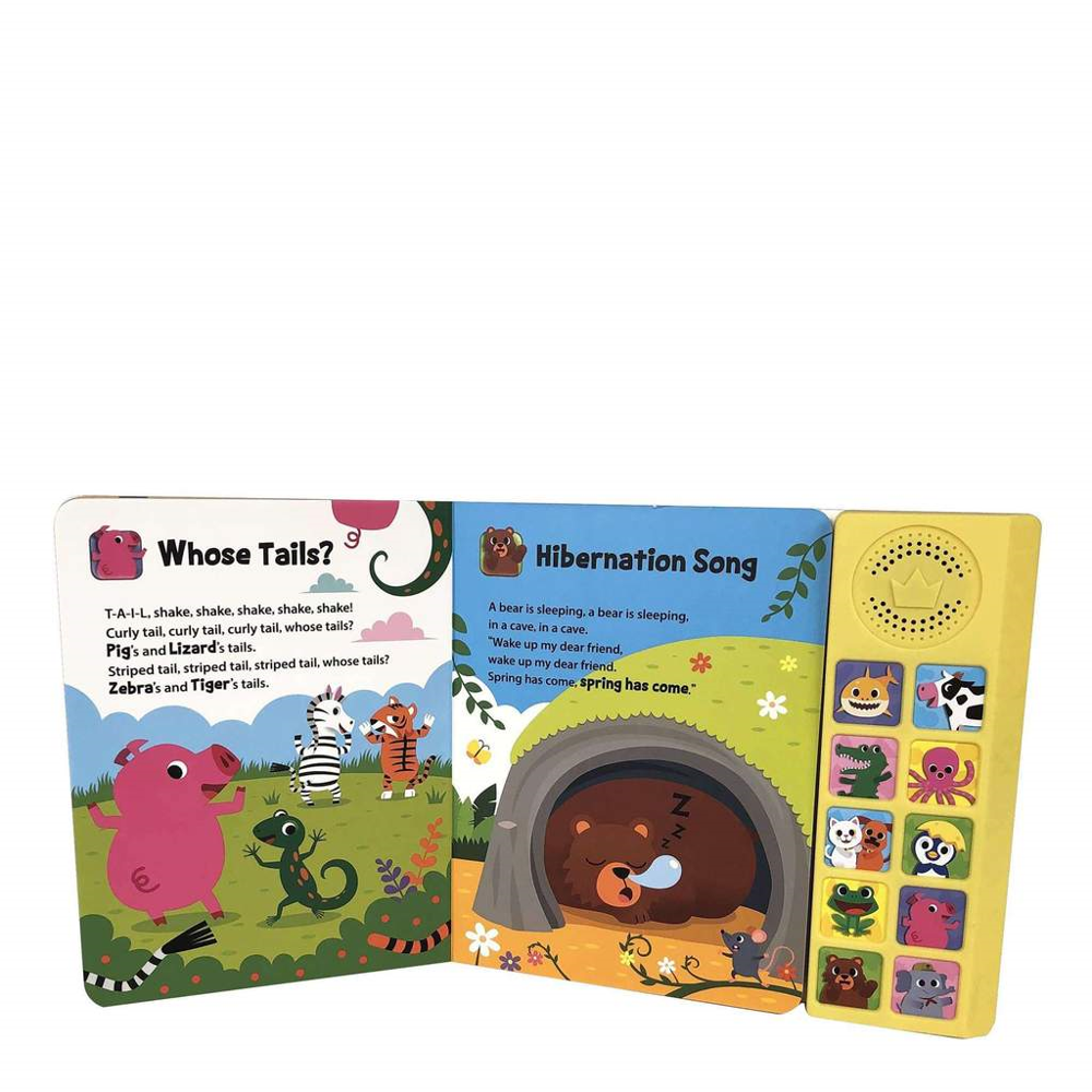 Baby Shark 韓國進口pink Fong 碰碰狐鯊魚寶寶動物歌有聲書 松果購物