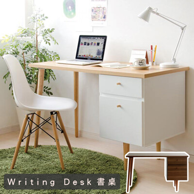 日系雙抽電腦桌(2色) 桌子 工作桌 辦公桌 書桌 化妝桌 電腦桌 會議桌 台灣製|宅貨