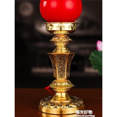 蓮花燈插電蠟燭燈神台燈led財神燈招財一對佛前供燈長明燈神明供奉家用 (5.6折)