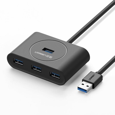 綠聯usb分線器3.0一拖四轉換高速電腦筆記本多接口Type-c擴展hub (5.2折)