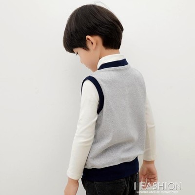 兒童馬甲秋外穿寶寶馬夾外套小孩秋冬針織純棉保暖背心男童坎肩 (6折)