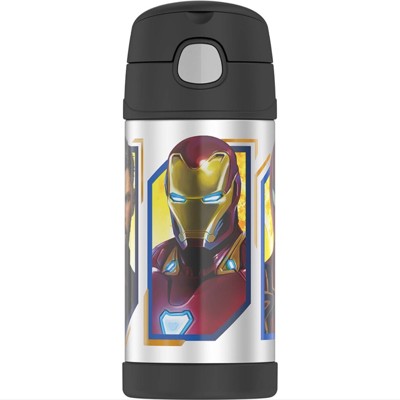 美國 THERMOS 膳魔師 不銹鋼保溫瓶 吸管水壺 兒童水杯 新款提把-復仇者聯盟 (6.8折)