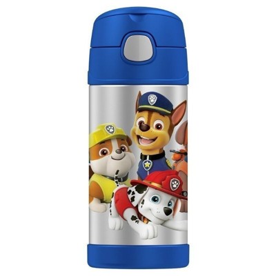 美國 THERMOS 膳魔師 不銹鋼保溫瓶 吸管水壺 兒童水杯 新款提把-汪汪隊 (6.8折)