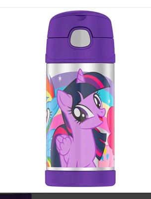 美國 THERMOS 膳魔師 不銹鋼保溫瓶 吸管水壺 兒童水杯 新款提把-彩虹小馬 (6.8折)