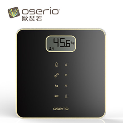 【OSERIO 歐瑟若】多功能BMI智能體重計(曜石黑) MAG-605BK (7折)