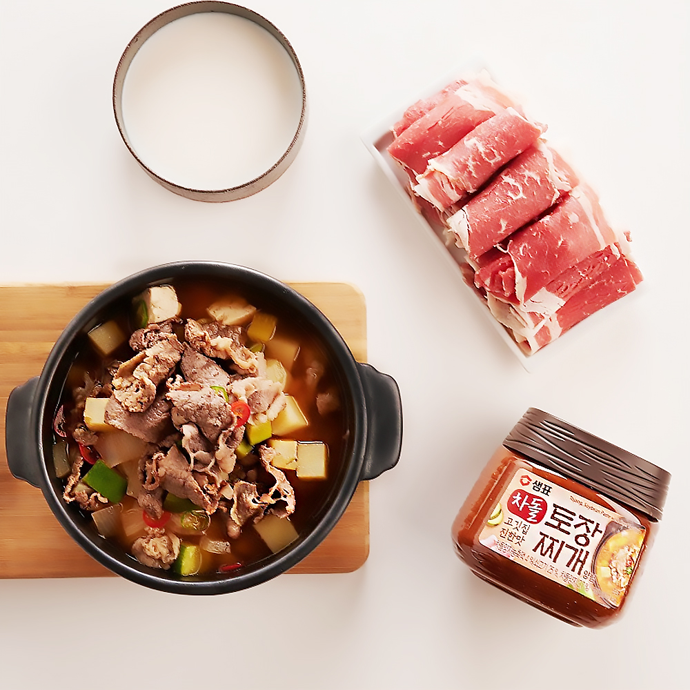 【韓味不二】膳府 韓國大醬鍋專用料理醬(牛肉口味)450g